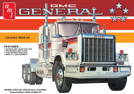 1/25 1976 GMC General Semi Tractor Plastic Model Kit (AMT1272)