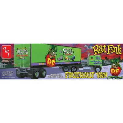 1/25 Rat Fink Fruehauf Beaded Van Semi Trailer Hauler Plastic Model Kit (AMT1292)