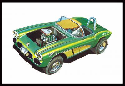 1/25 1962 Chevy Corvette Plastic Model Kit (AMT1318)