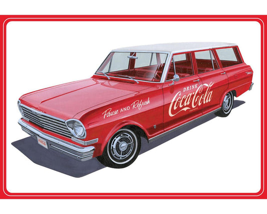 1/25 1963 Chevy II Nova Wagon with Crates Coke Plastic Model Kit (AMT1353)