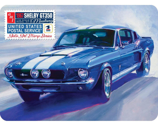 1/25 1967 Shelby GT350 USPS Stamp Series Plastic Model Kit (AMT1356)