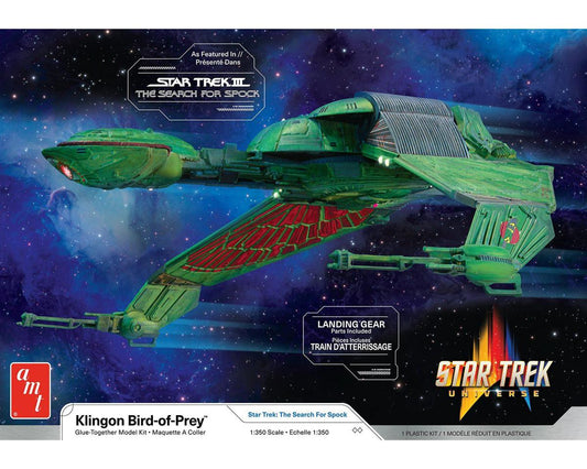 1/350 Star Trek Klingon Bird of Prey Plastic Model Kit (AMT1400M)