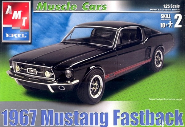 1/25 1967 Ford Mustang GT Fastback Plastic Model Kit (AMT31550)