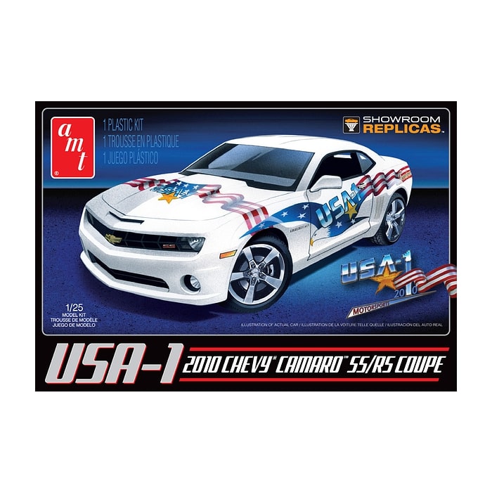 1/25 2010 USA-1 Chevy Camaro SS/RS Coupe Plastic Model Kit (AMT778)