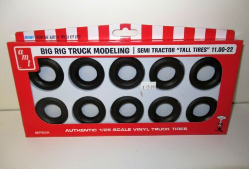 1/25 Semi Truck Tall Tires Pack Plastic Model Kit (AMTPP028)