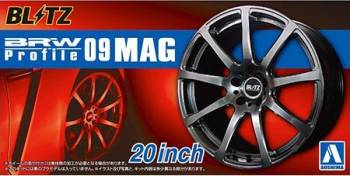 1/24 Wheel Set BRW Profile 09 Mag 20" for Plastic Models (AOS05518)