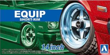 1/24 Wheel Set Equip Short-Rim 14" for Plastic Models (AOS05547)