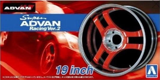 1/24 Super Advan Racing Ver. 2 19" Tire & Wheel Set (4) (AOS54604)