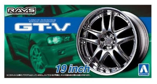 1/24 Volk Racing GT-V 19" Tire & Wheel Set (4) (AOS54628)