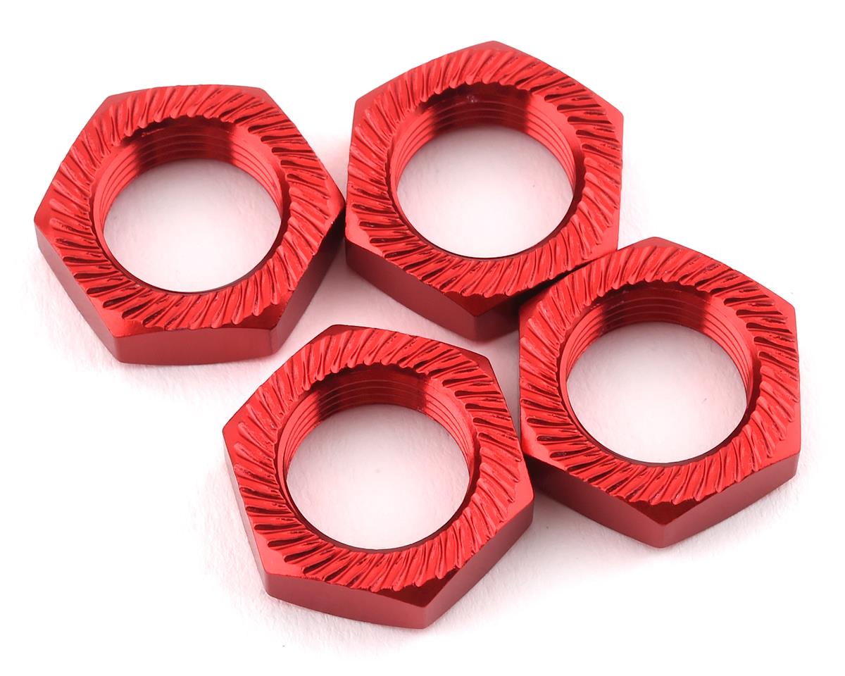 Aluminum Wheel Nut 17mm, Red (4) (ARA310906)