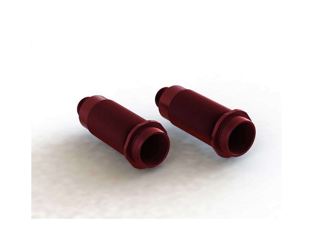 Aluminum Shock Body 16x62mm Red (2) (ARA330702)