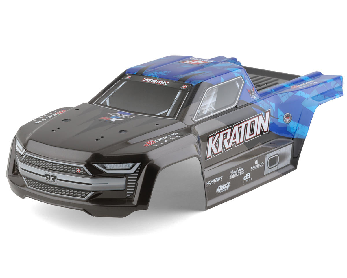 KRATON 4X4 4S BLX Finished Body Black/Blue (ARA402329)