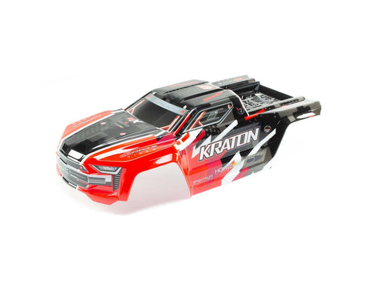 Kraton 6S BLX Painted Decaled Trimmed Body (Red) (ARA406156)