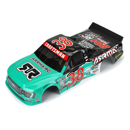 1/7 2023 NASCAR Ford F-150 Number 38 Truck Limited Edition Body, Teal: Infraction 6S (ARA410018)