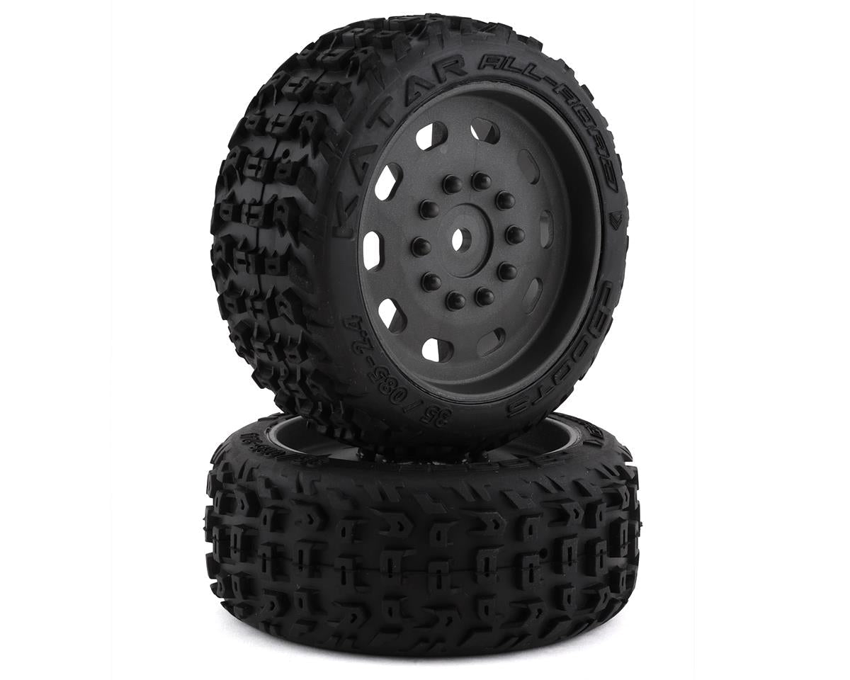 dBoots KATAR 35/085 2.4 Tire Set Glued (1 Pair) (ARA550083)