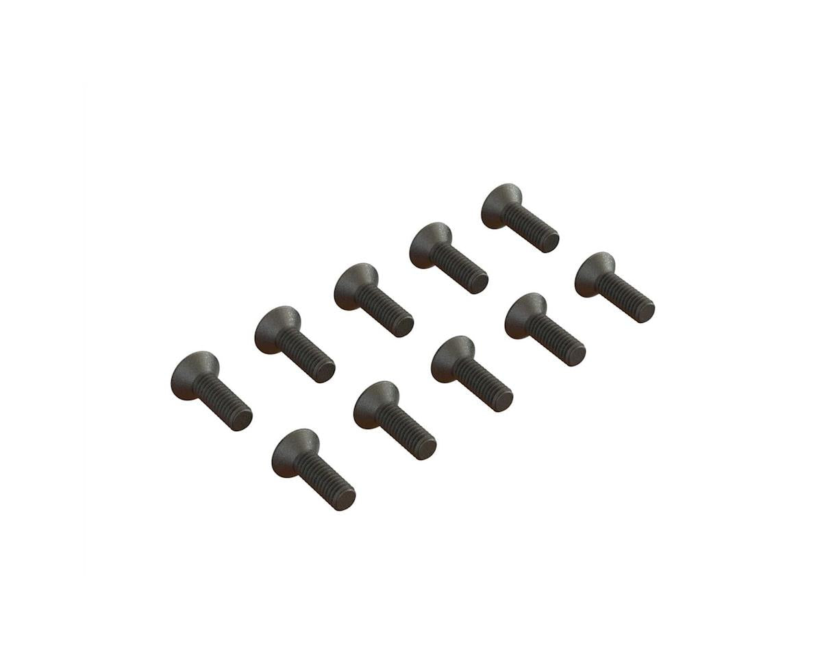 Flat Head Hex Machine Screw M2.5x8mm (10) (ARA702005)