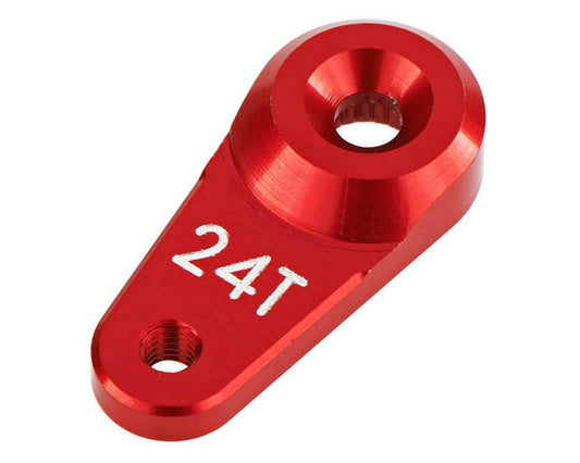 AR340103 Servo Horn Metal 24T Aluminum Red (ARAC8870)