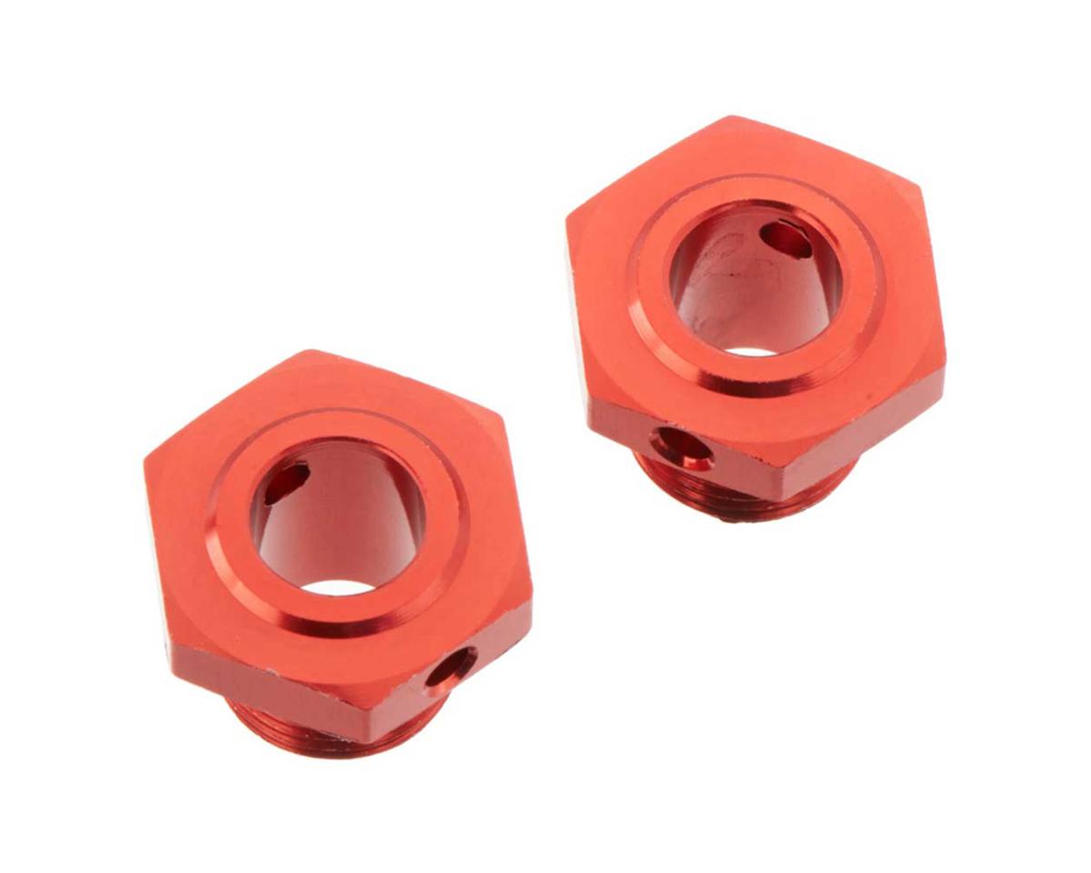 AR310447 Wheel Hex Aluminum 17mm/13.6mm  Red (2) (ARAC9413)