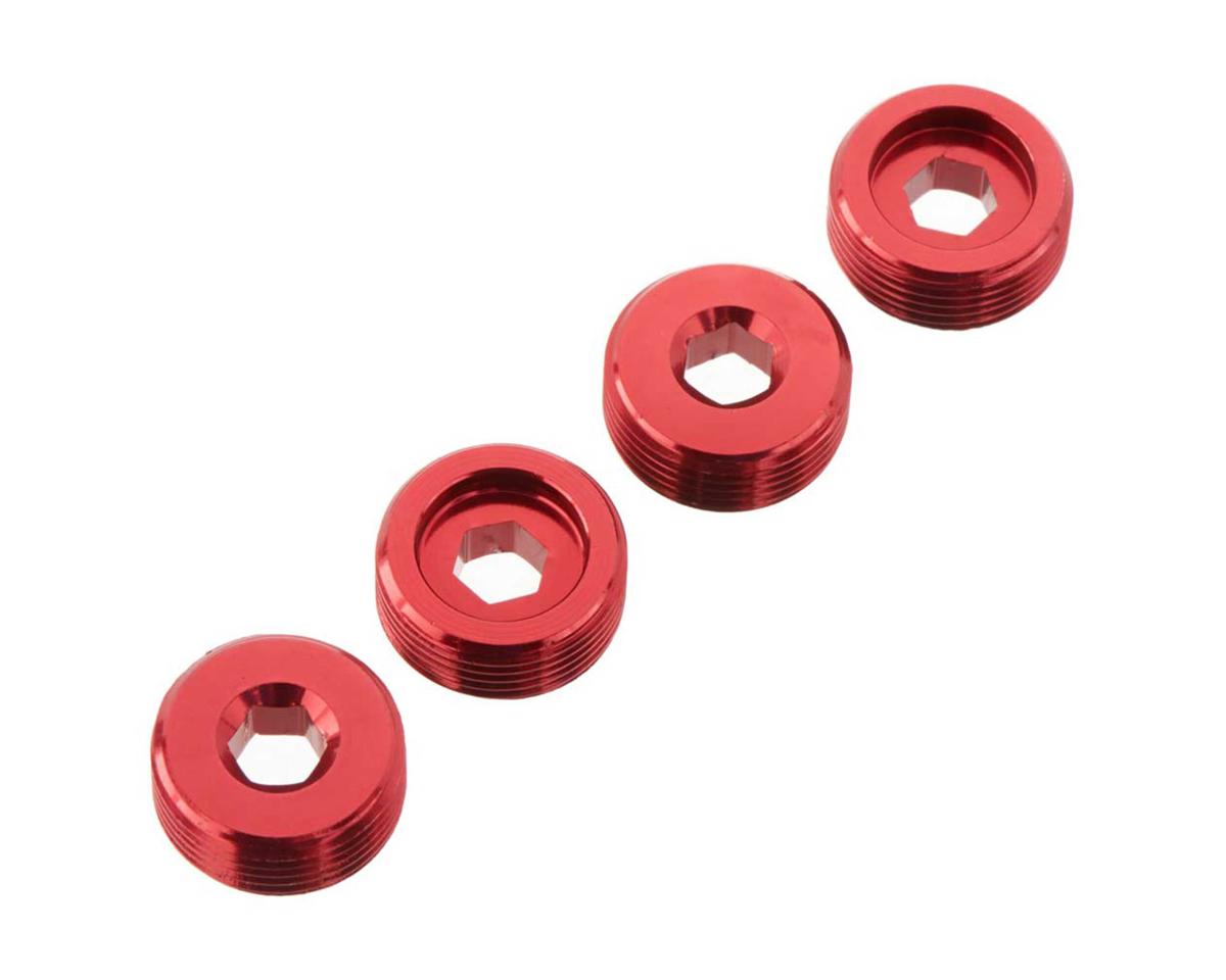 AR330196 Nut Front Hub Aluminum Red (4) (ARAC9920)