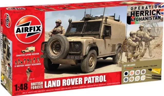 1/48 British Forces Land Rover Patrol "Operation Herrick Afghanistan" Plastic Model Kit (ARXS0121)