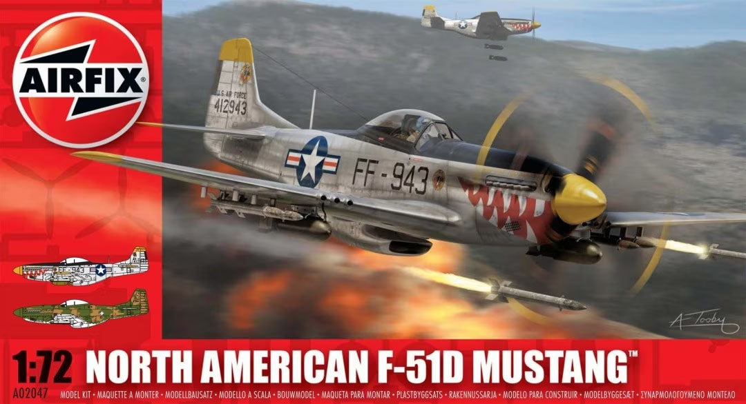 1/72 North American F-51D Mustang Plastic Model Kit (ARXS2047)