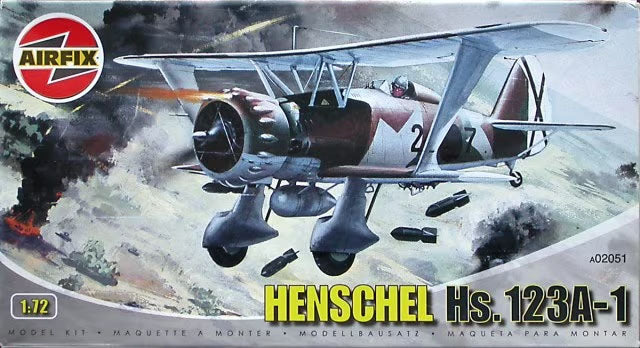 1/72 Henschel Hs. 123A-1 Plastic Model Kit (ARXS2051)
