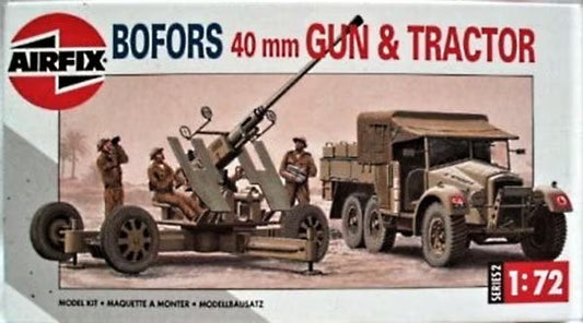1/76 Bofors 40mm Gun & Tractor Plastic Model Kit (ARXS2314)