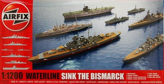 1/1200 Sink the Bismarck Waterline (7) Plastic Model Kit (ARXS5020)