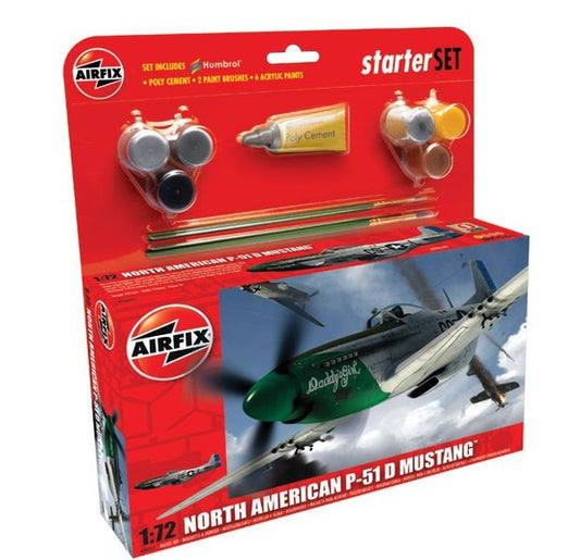 1/72 North American P-51D Mustang (Starter Set) Plastic Model Kit (ARXS5095)