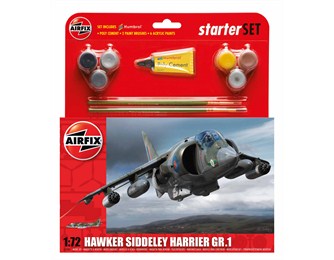 1/72 Hawker Harrier GR1 (Starter Set) Plastic Model Kit (ARXS5525)