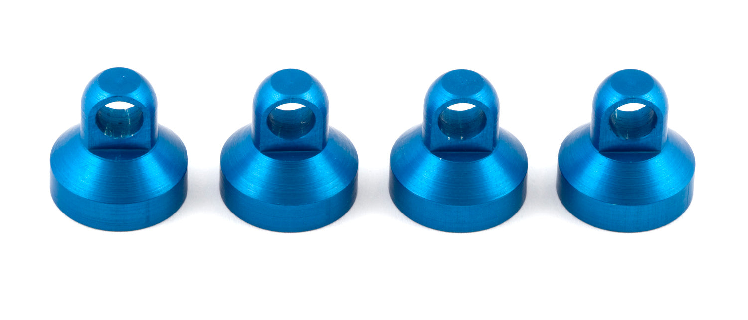 Aluminum Factory Team Shock Caps Blue (4) (ASC1598)