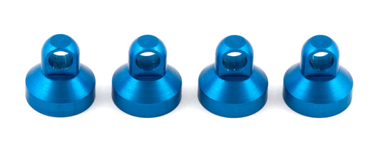 Aluminum Factory Team Shock Caps Blue (4) (ASC1598)