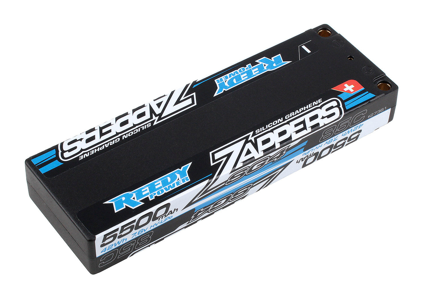 5500mAh 7.6V 85C 2S Zappers SG4 Series Stick LiHV Battery Pack with 5mm Bullet Plugs (ASC27361)