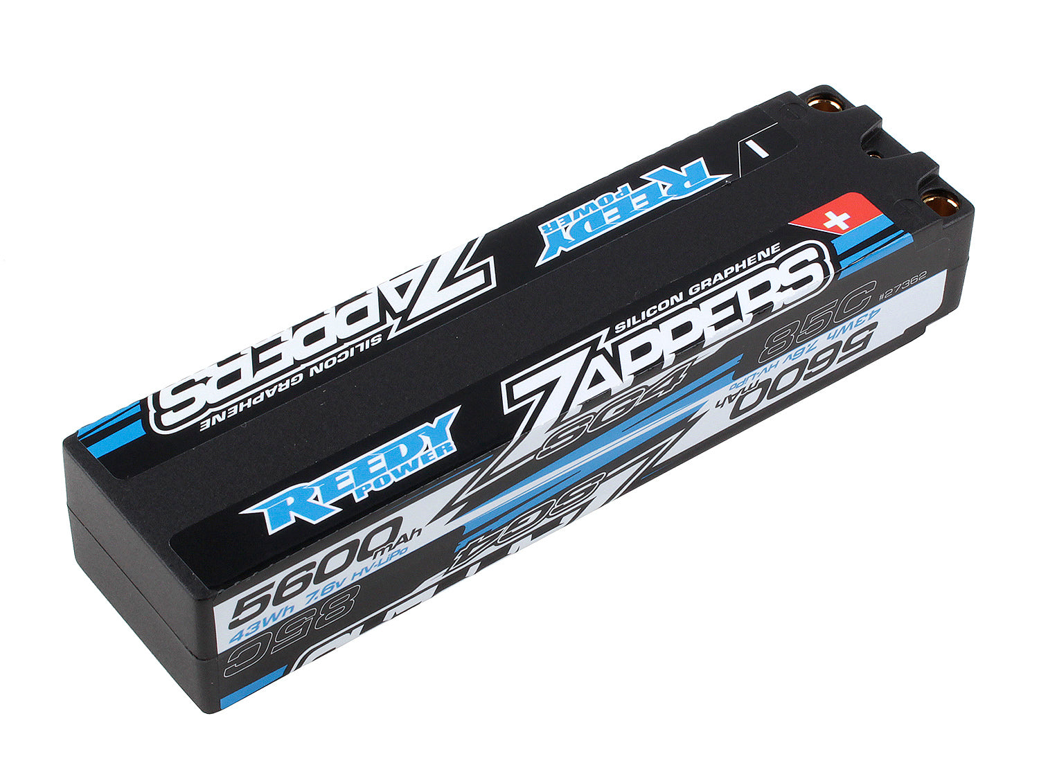 5600mAh 7.6V 85C 2S Zappers SG4 Series Stick LiHV Battery Pack with 5mm Bullet Plugs (ASC27362)