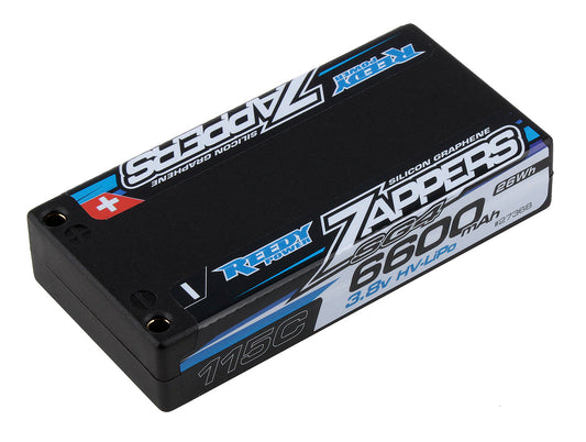 6600mAh 3.8V 115C 1S Zappers SG4 Series LiHV Battery Pack with 5mm Bullet Plugs (ASC27368)