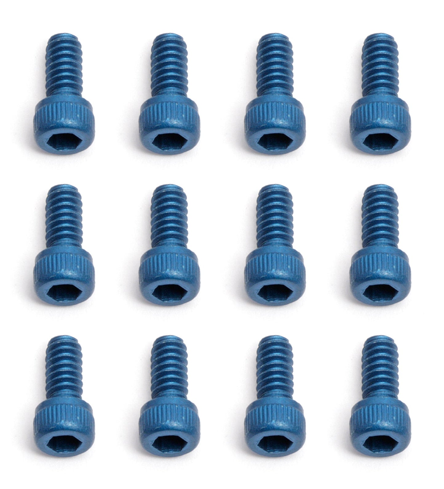 Aluminum Factory Team Sockethead Hex Screws 4-40x1/4" Blue (10) (ASC6284)