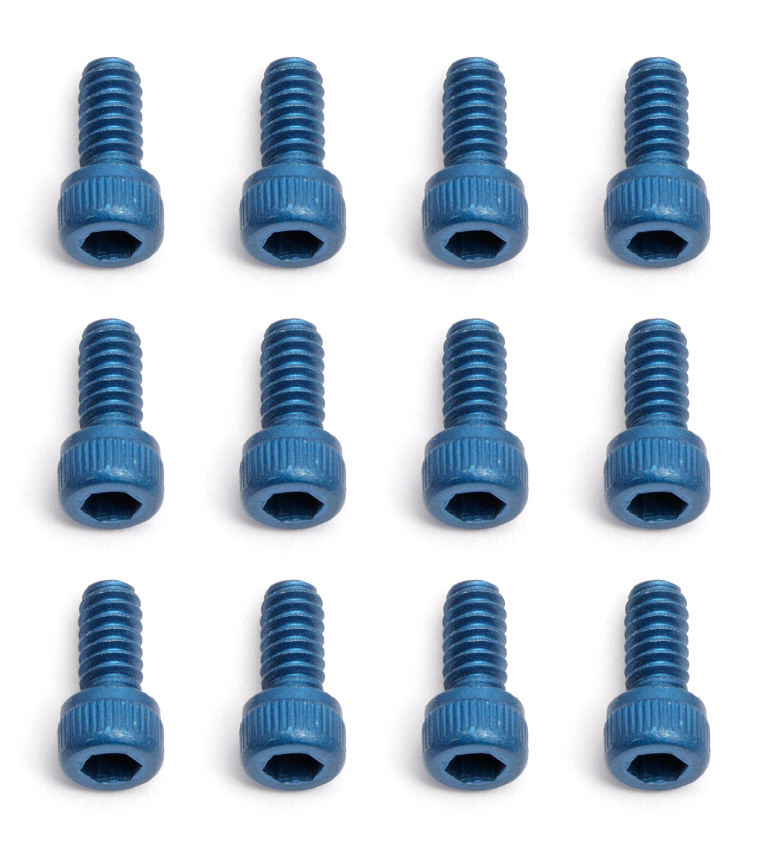 Aluminum Factory Team Sockethead Hex Screws 4-40x1/4" Blue (10) (ASC6284)