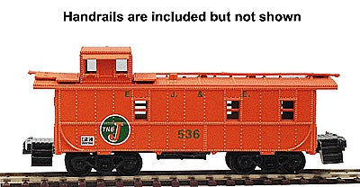 HO 34' Cupola Caboose Elgin, Joliet & Eastern (Bright Orange) (ATH1261)