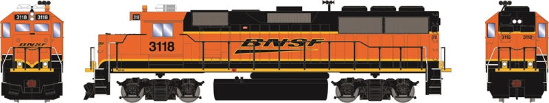 HO EMD GP-50 Diesel Locomotive with DC Only, Burlington Northern Santa Fe (BNSF) #3118 (ATH1501)