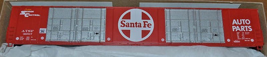 HO 86' Santa Fe ATSF High Cube 8-Door Boxcar Kit #36517 (ATH1998)
