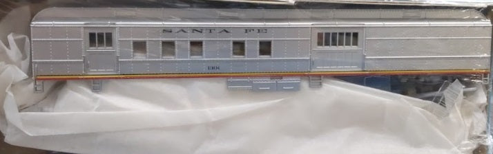 HO Santa Fe ATSF Silver STD Rail Post Office (RPO) Kit #1301 (ATH2400)