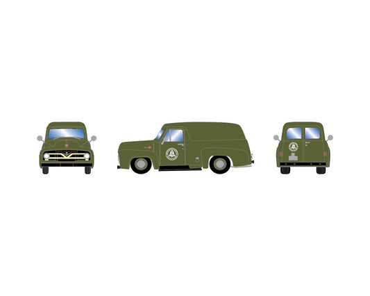 HO RTR 55 F-100 Panel Truck, Bell (ATH26476)