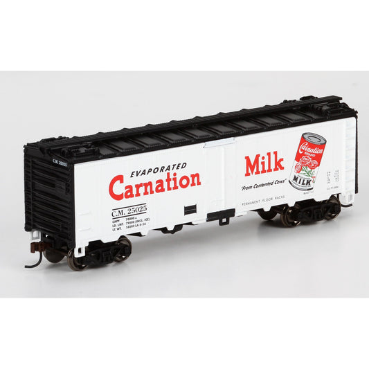 HO Carnation Milk 40' Steel Reefer #25025 (ATH71373)
