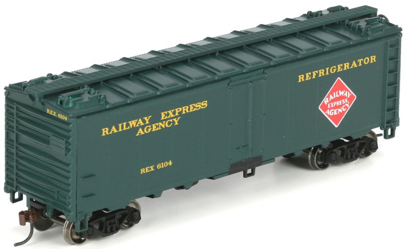 HO 40' Steel Reefer, Railway Express Agency #6142 (ATH71382)