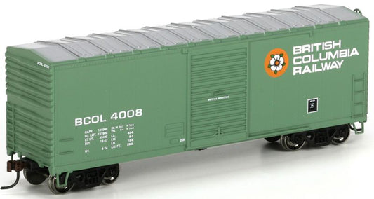 HO RTR 40' Modern Box Car - BC Rail (BCR) #4008 (ATH73427)
