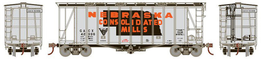 HO GATC 2600 Airslide Covered Hopper, Nebraska Consolidated Mills (GACX) #42396 (ATH87592)