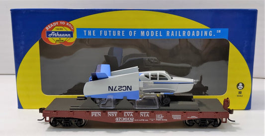 HO Pennsylvania 40' Flat w/Plane #473602 (ATH96332)