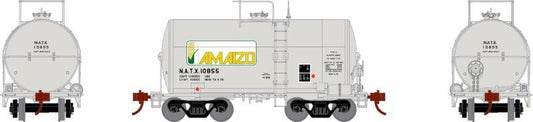 HO RTR 30' NACC 8000 Gallon-Tank Car, Amazio (NATX) #10855 (ATH97029)