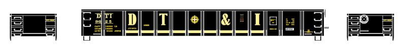 HO 52' Mill Gondola, Detroit, Toledo & Ironton (DT&I) #9703 (ATH97438)
