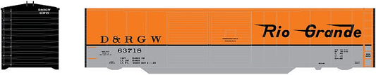 HO 50' Double Door Box Car, Denver & Rio Grande Western (D&RGW) #63718 (ATH98111)